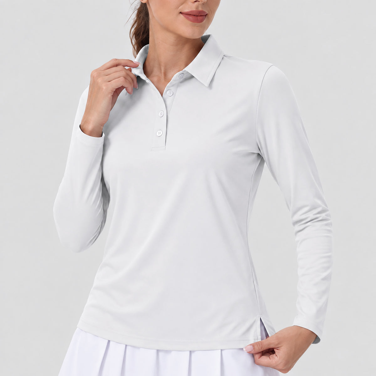 Women's UPF 50 Long Sleeve GolF Shirt Quick Dry Golf Hiking Top