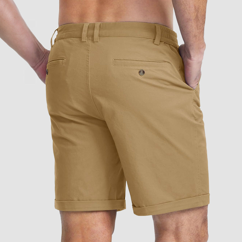 Men's Classic Stretch Chino Shorts with Pockets