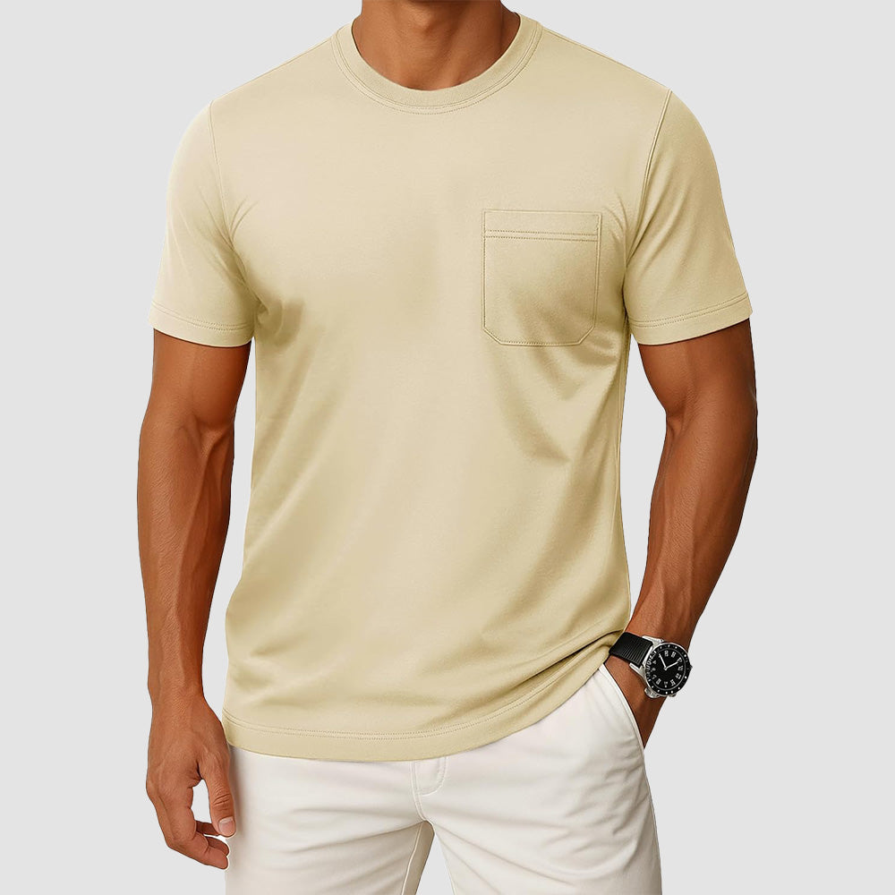 Men's Pocket T-Shirt UPF 50+ Lightweight Summer Crewneck
