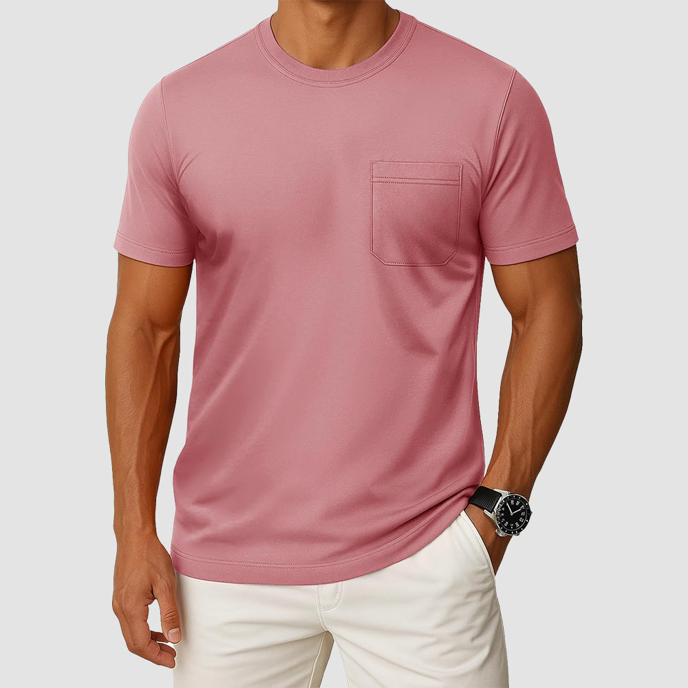 Men's Pocket T-Shirt UPF 50+ Lightweight Summer Crewneck