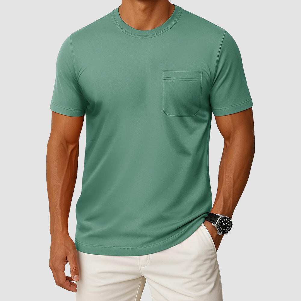 Men's Pocket T-Shirt UPF 50+ Lightweight Summer Crewneck