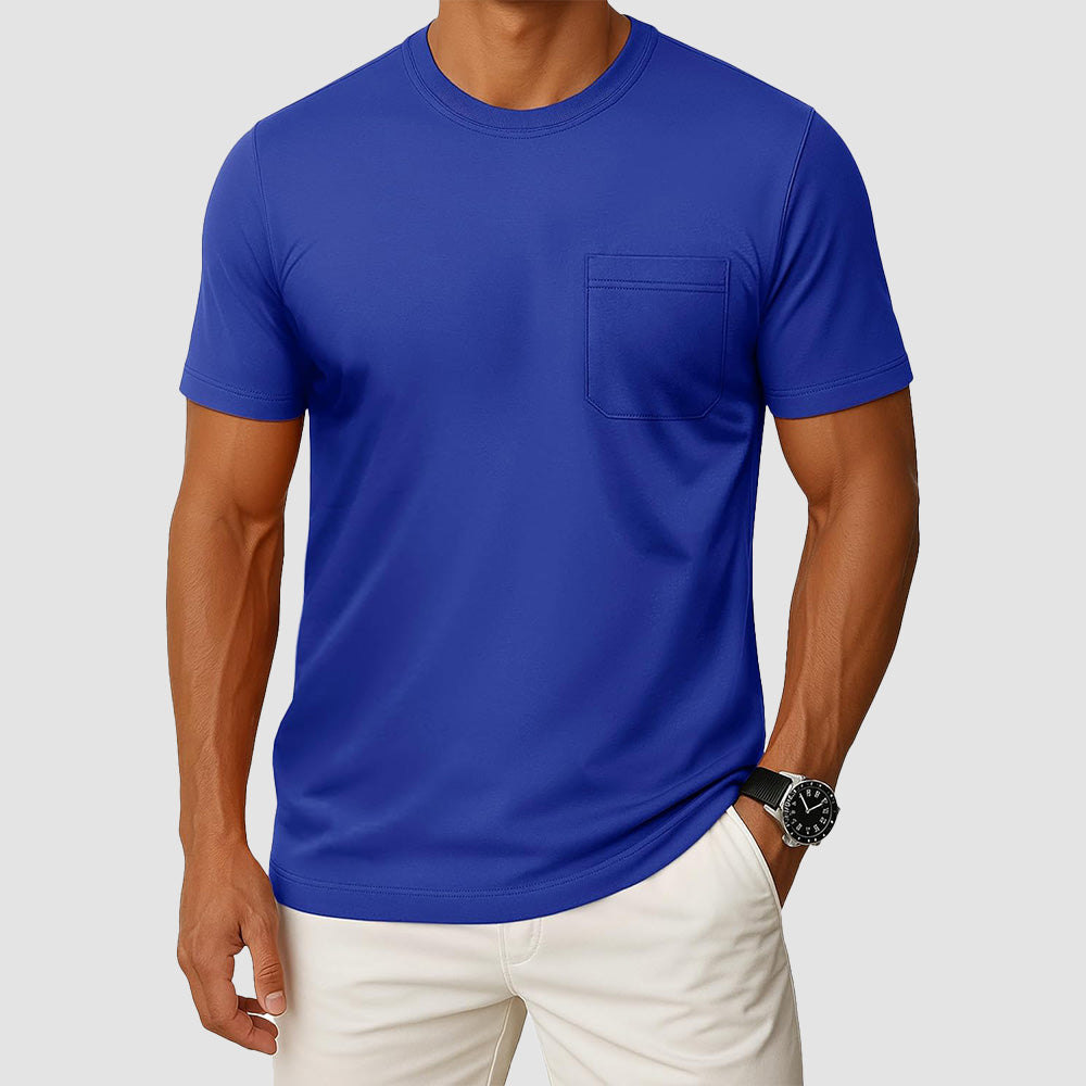 Men's Pocket T-Shirt UPF 50+ Lightweight Summer Crewneck