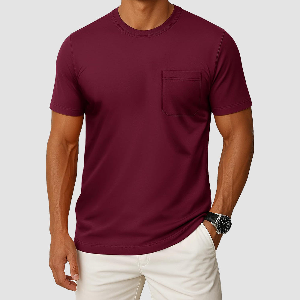 Men's Pocket T-Shirt UPF 50+ Lightweight Summer Crewneck