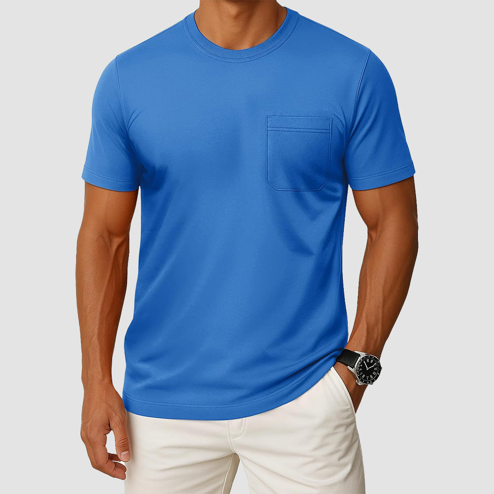 Men's Pocket T-Shirt UPF 50+ Lightweight Summer Crewneck