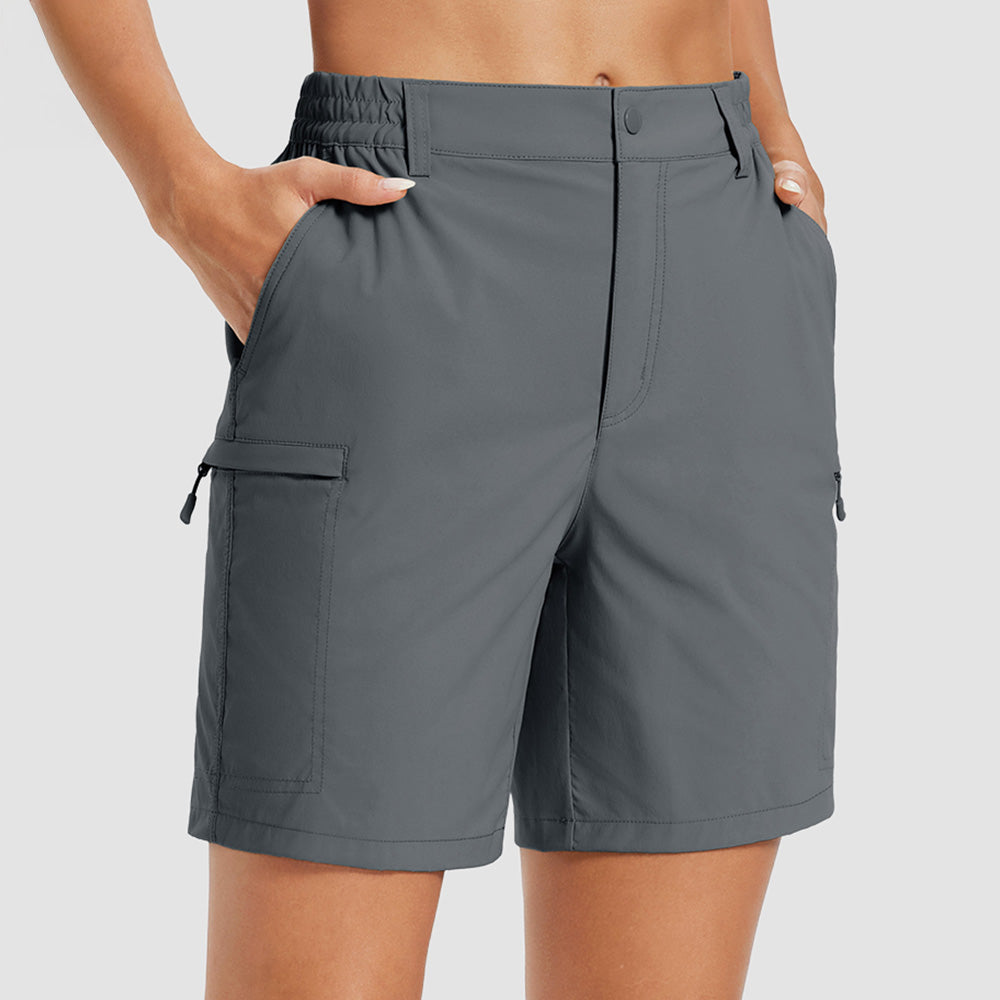 Women's 7 Inseam Quick Dry Hiking Cargo Shorts