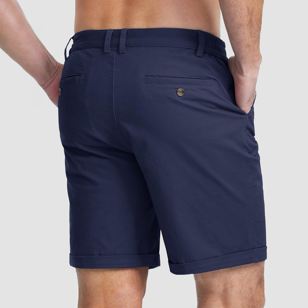 Men's Classic Stretch Chino Shorts with Pockets