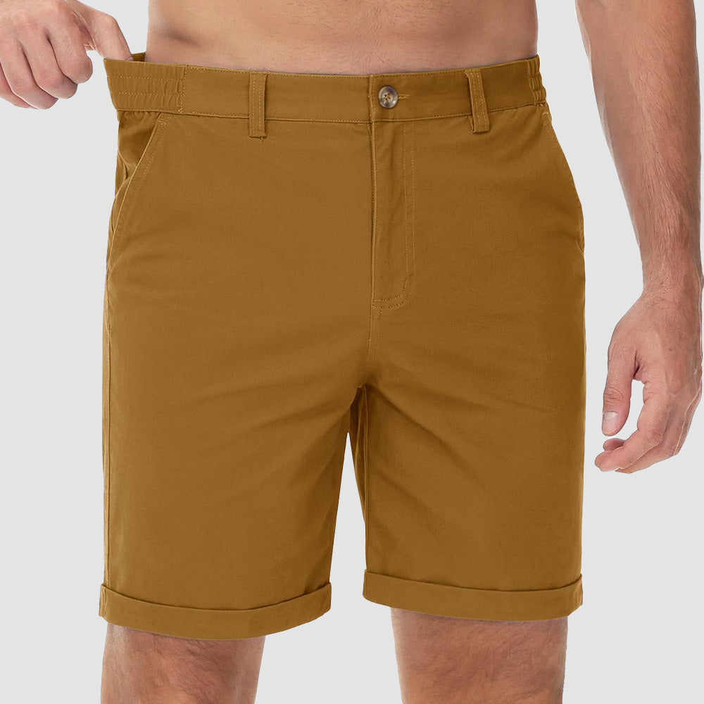 Men's Classic Stretch Chino Shorts with Pockets