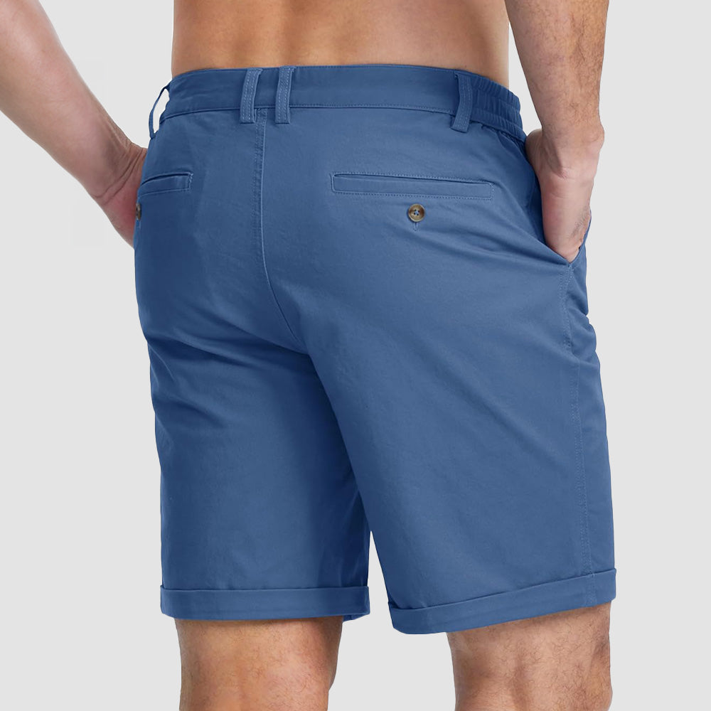 Men's Classic Stretch Chino Shorts with Pockets