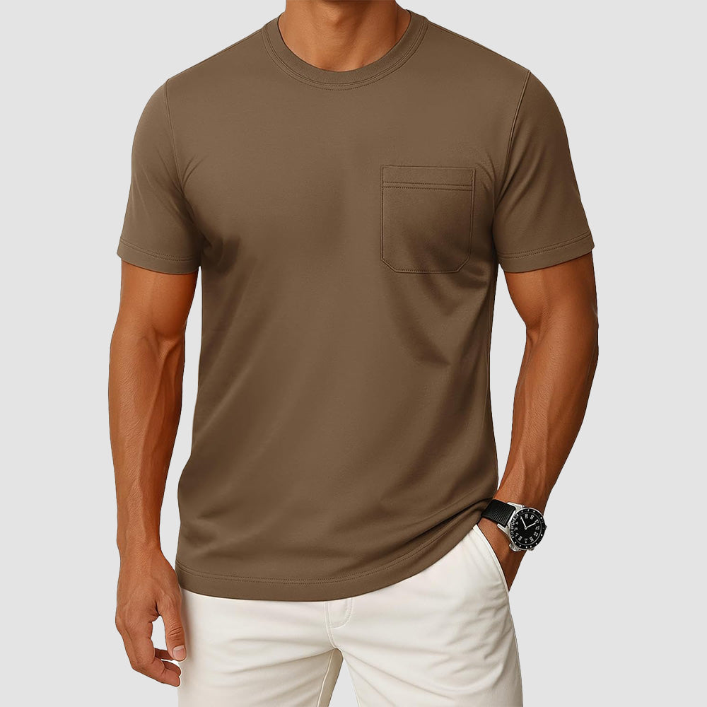 Men's Pocket T-Shirt UPF 50+ Lightweight Summer Crewneck