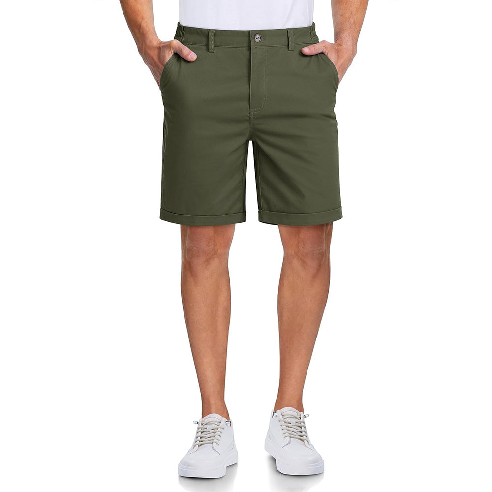 Men's Classic Stretch Chino Shorts with Pockets