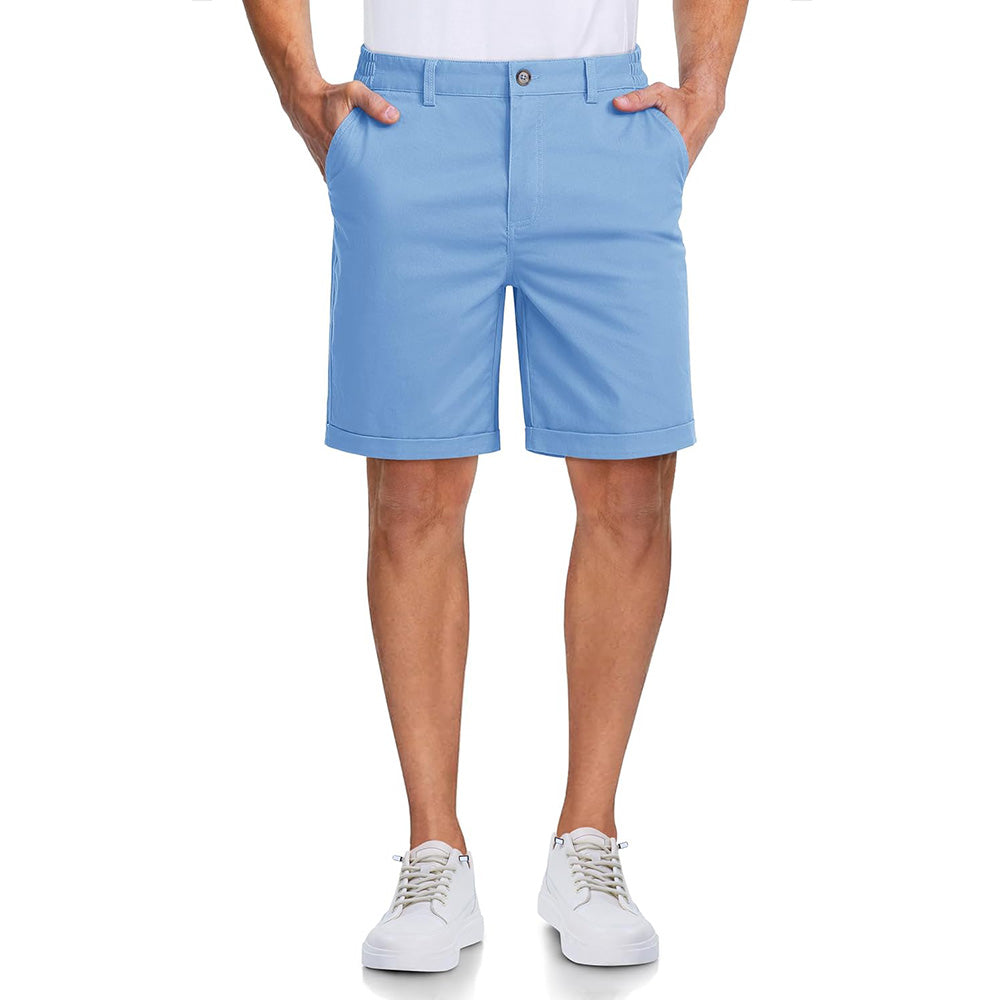 Men's Classic Stretch Chino Shorts with Pockets