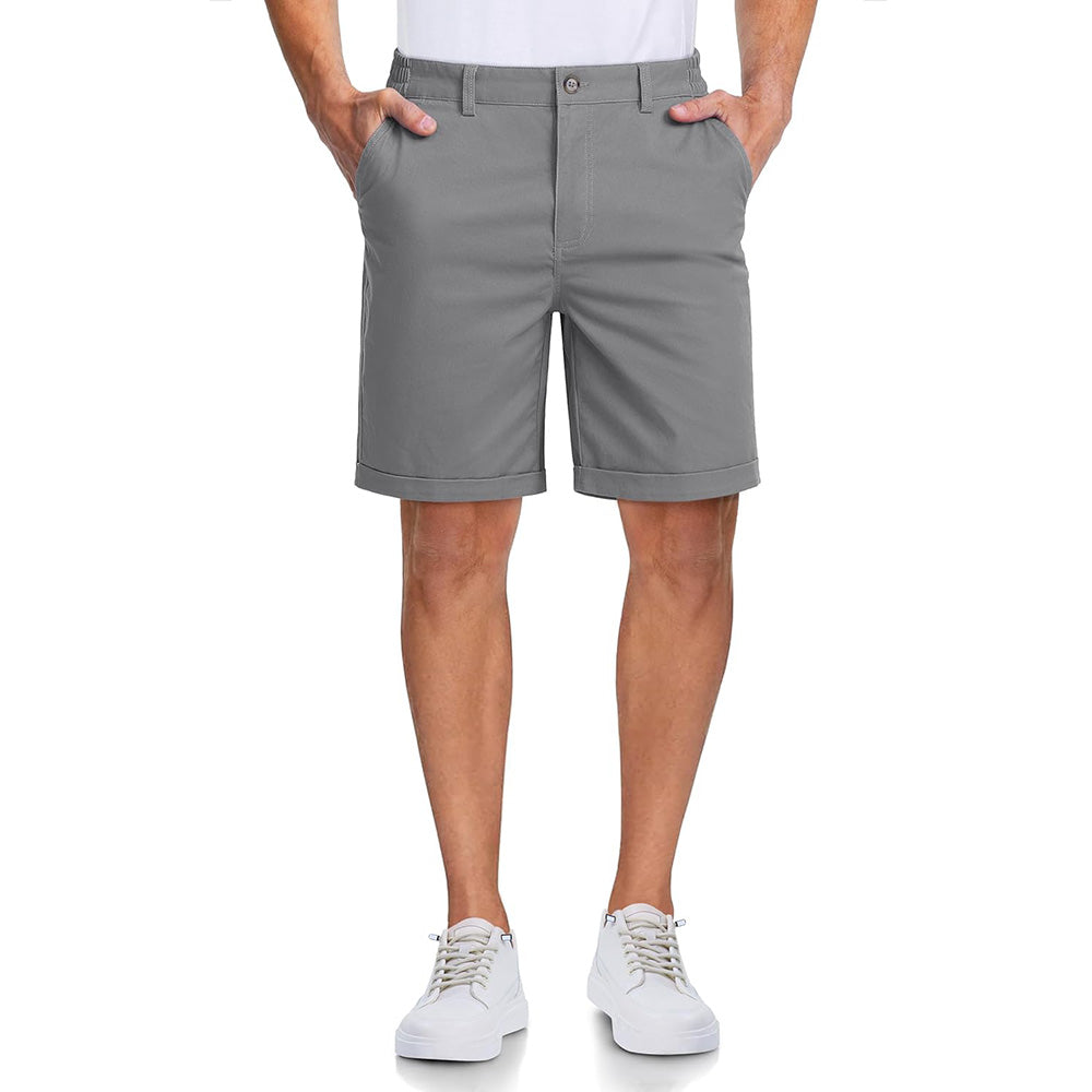 Men's Classic Stretch Chino Shorts with Pockets