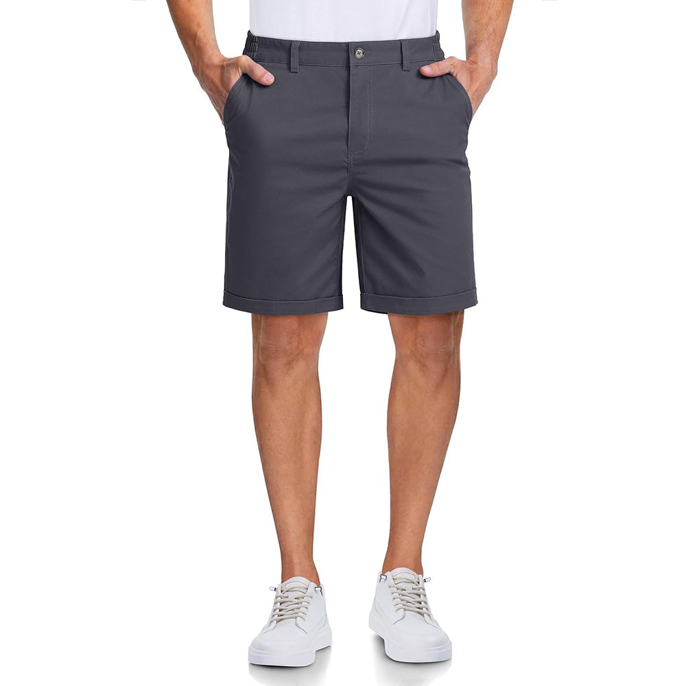 Men's Classic Stretch Chino Shorts with Pockets