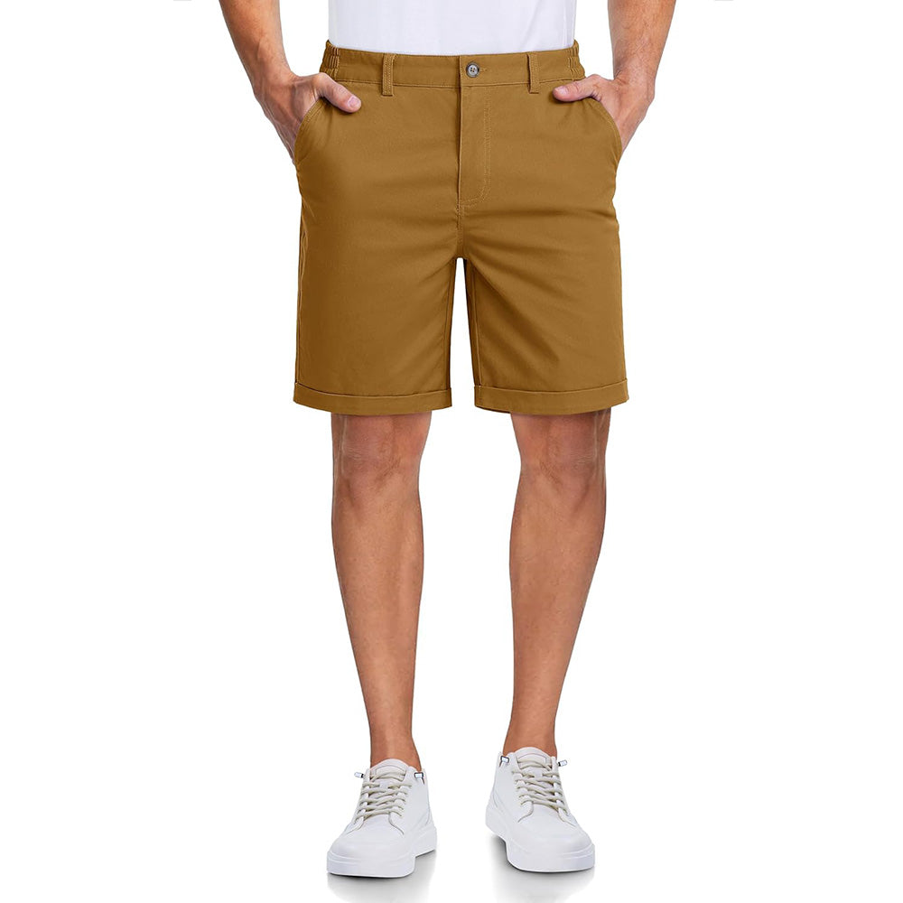 Men's Classic Stretch Chino Shorts with Pockets