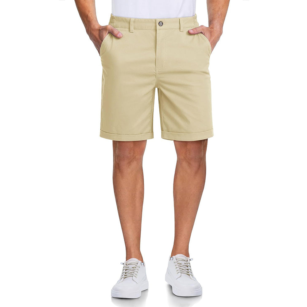 Men's Classic Stretch Chino Shorts with Pockets