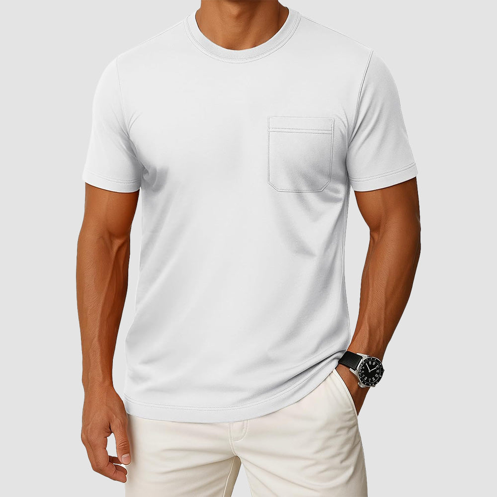 Men's Pocket T-Shirt UPF 50+ Lightweight Summer Crewneck