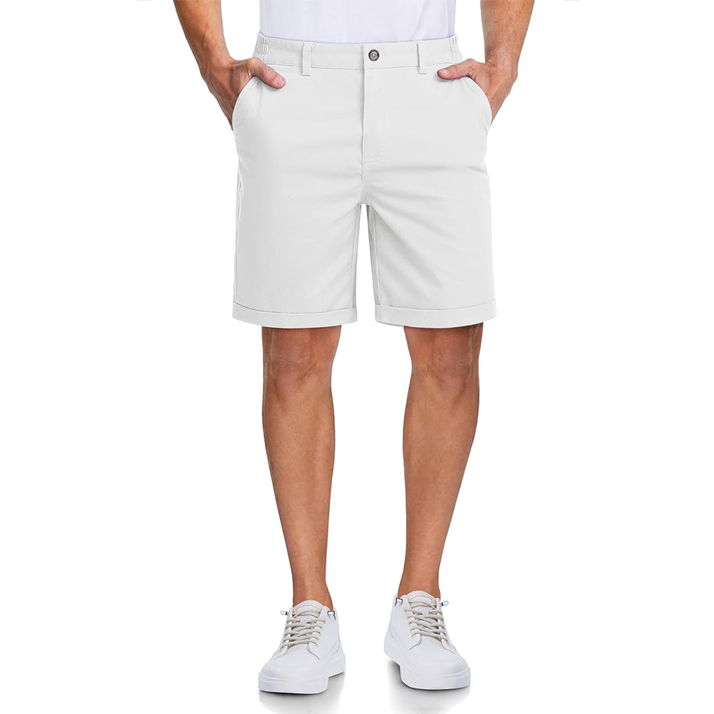 Men's Classic Stretch Chino Shorts with Pockets