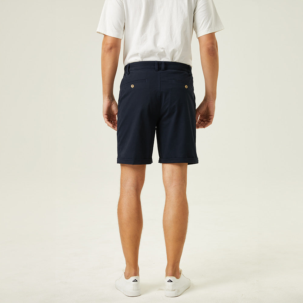 Men's Classic Stretch Chino Shorts with Pockets