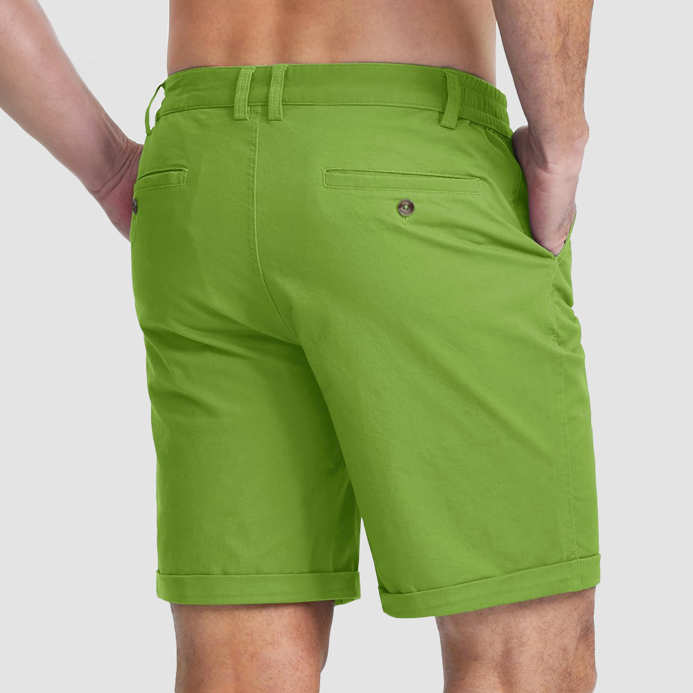 Men's Classic Stretch Chino Shorts with Pockets
