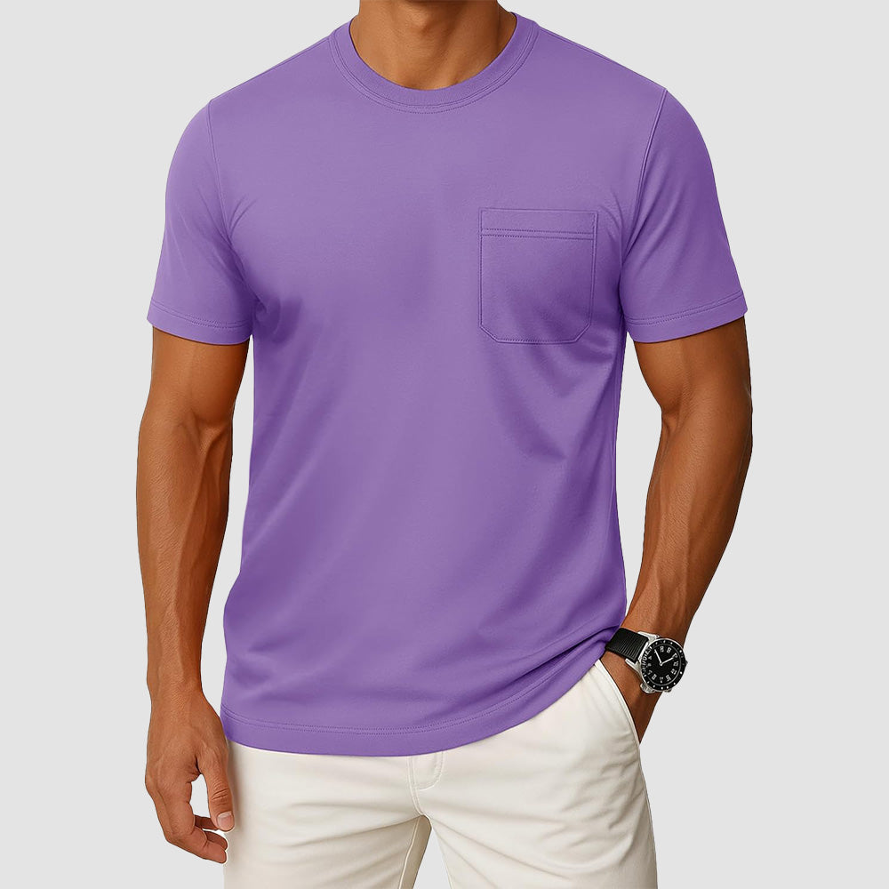 Men's Pocket T-Shirt UPF 50+ Lightweight Summer Crewneck