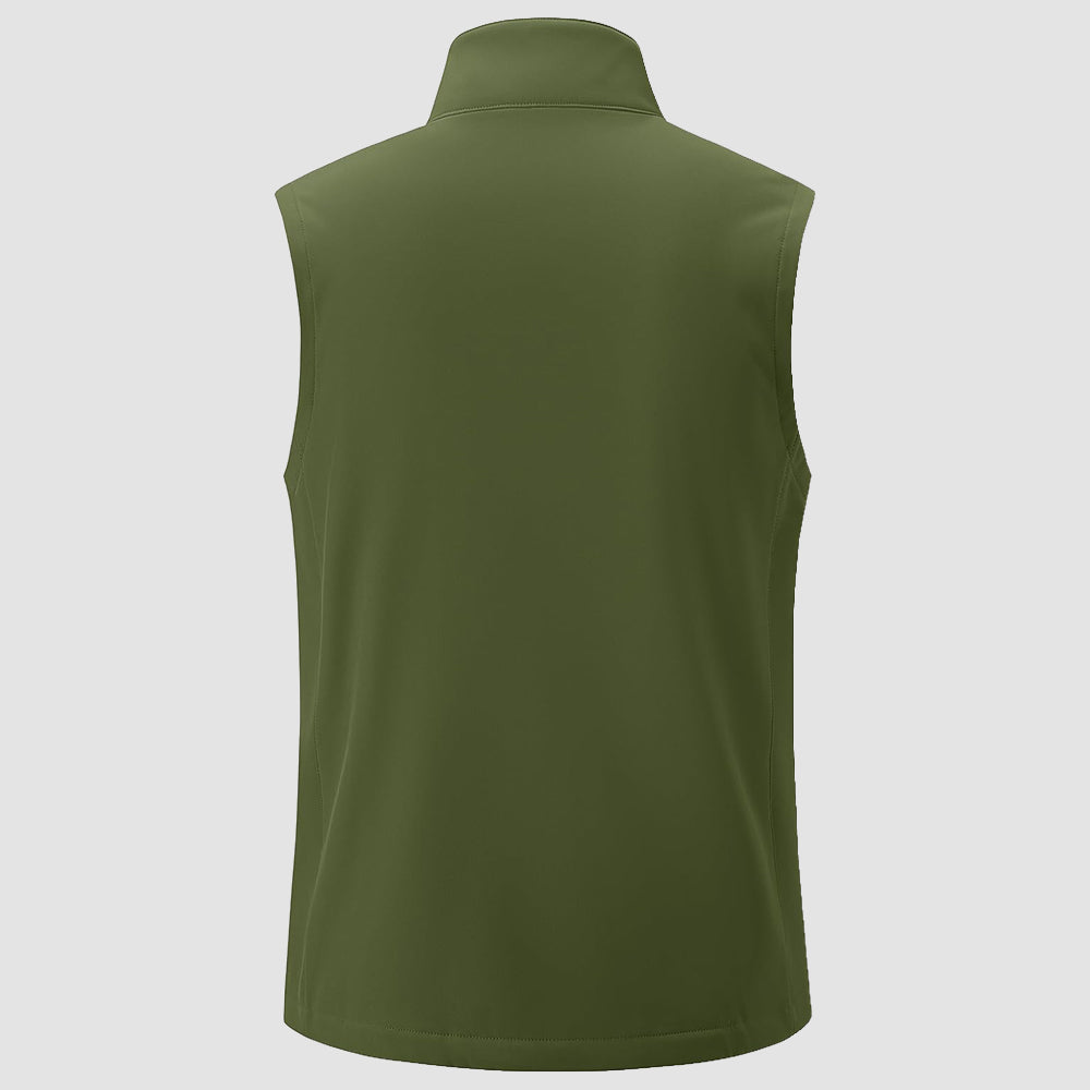 Men's Softshell Vest Windproof Lightweight Hiking Jacket