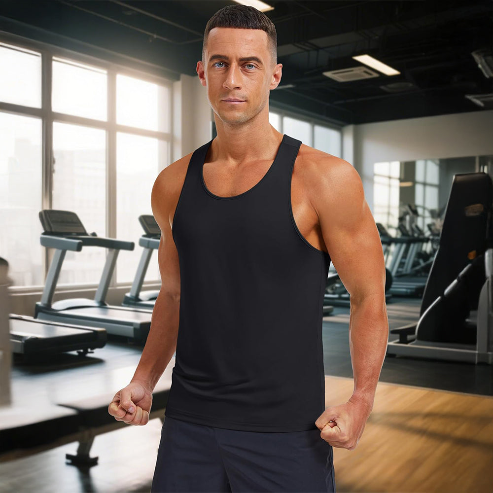 Men's Quick Dry UPF 80+ Athletic Y-Back Summer Tank