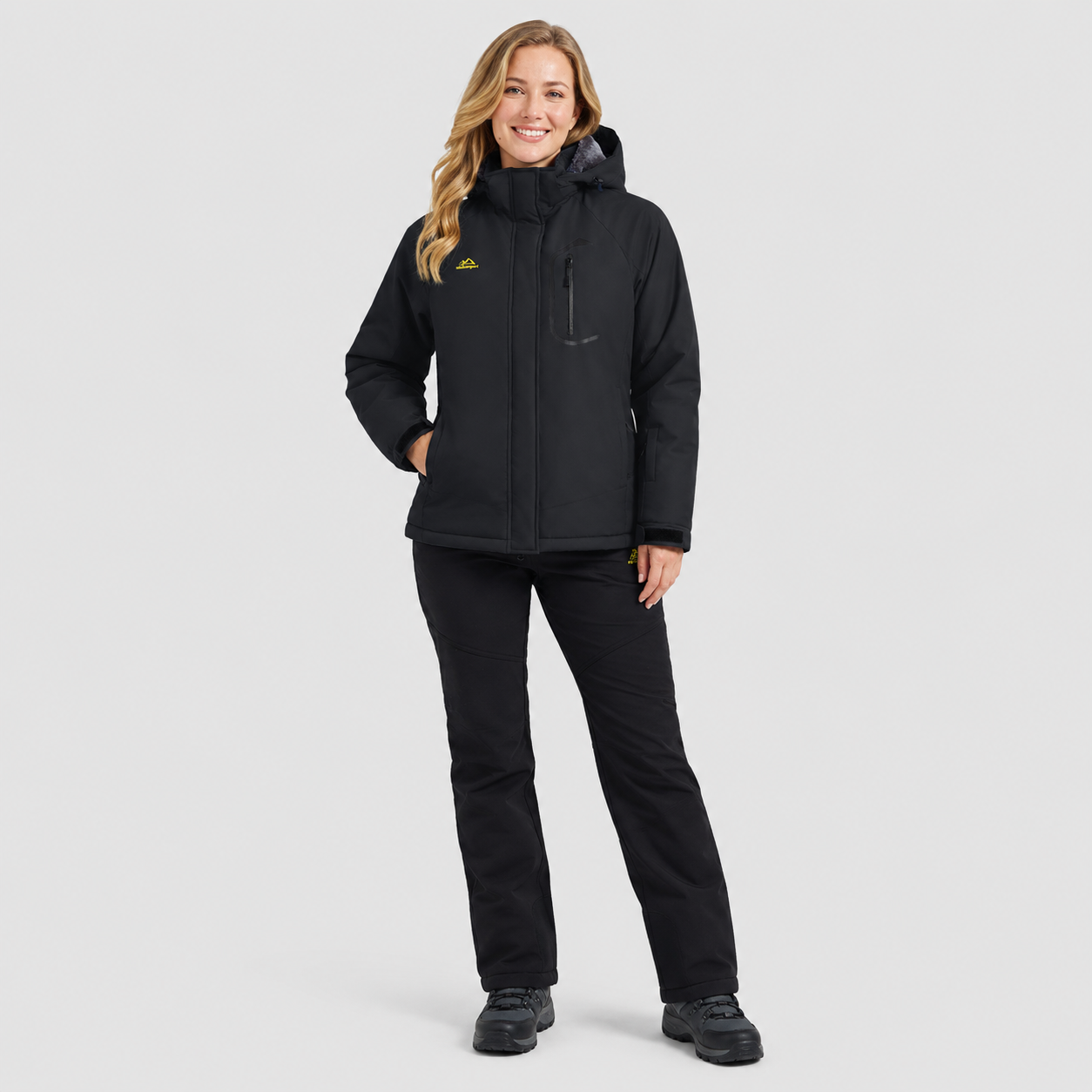 Women's Waterproof Ski Jacket - Insulated Winter Snow Coat with Hood