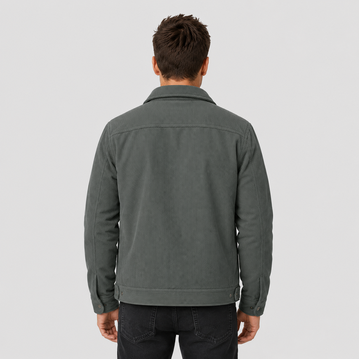 Men's Sherpa-Lined Corduroy Winter Jacket