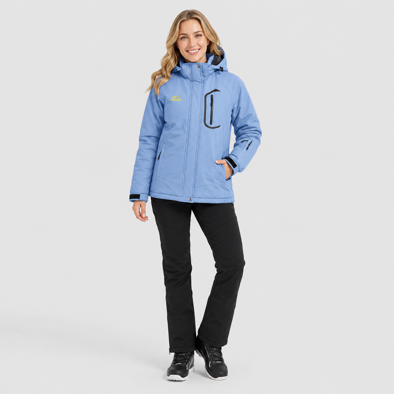Women's Waterproof Ski Jacket - Insulated Winter Snow Coat with Hood