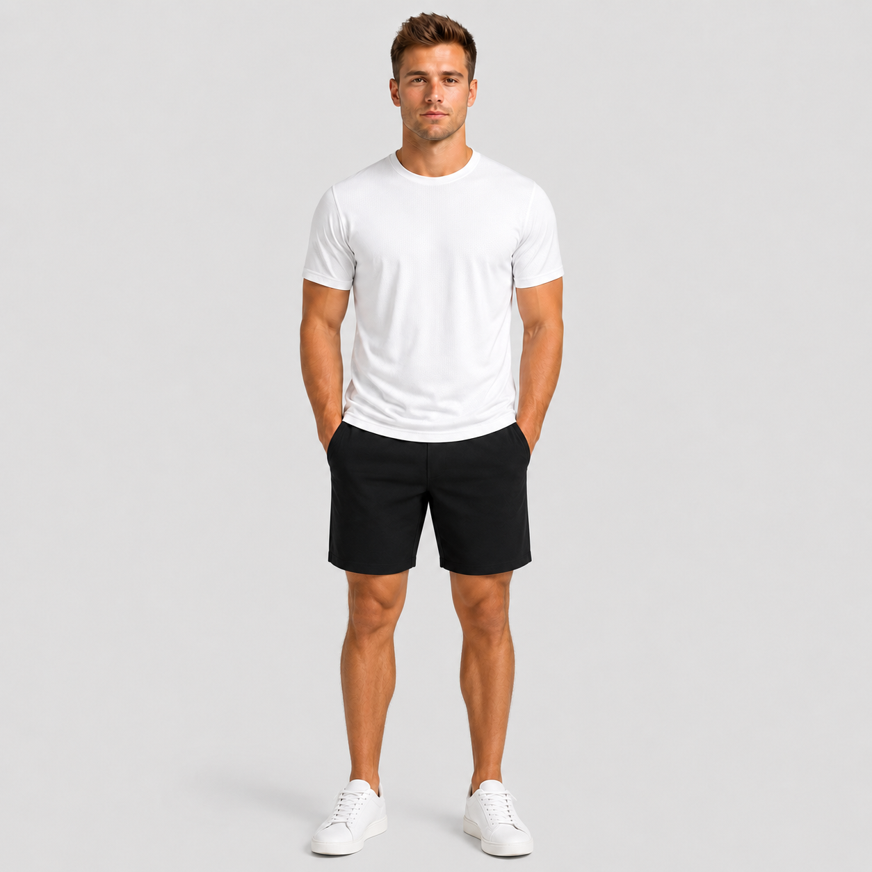 Men's Breathable Mesh Workout T-Shirt – Quick Dry 4-Way Stretch