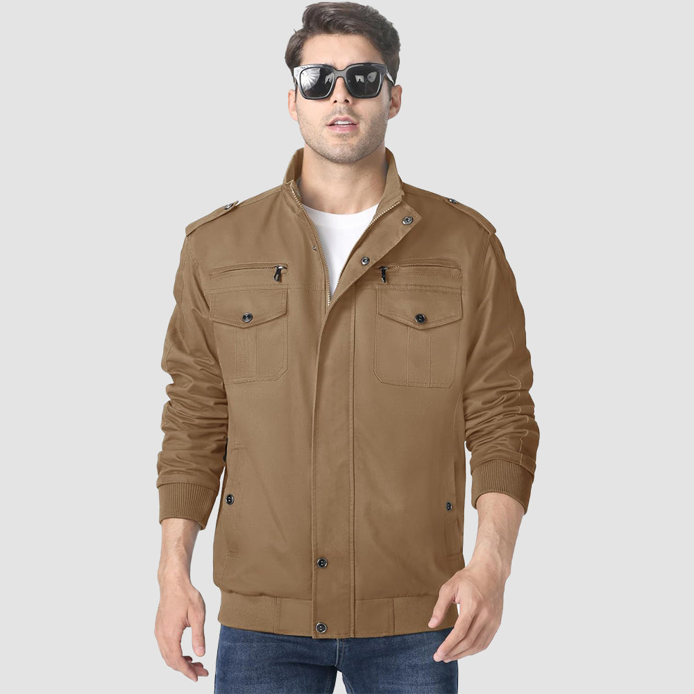 Men's Lightweight Tactical Cargo Jackets Combat Jacket