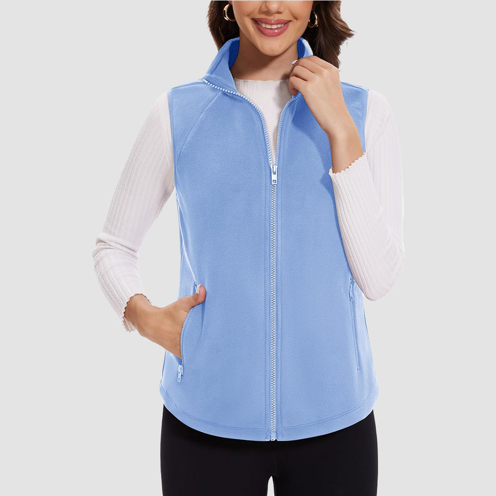 Women's Fleece Vest Sleeveless Lightweight Warmth Jackets