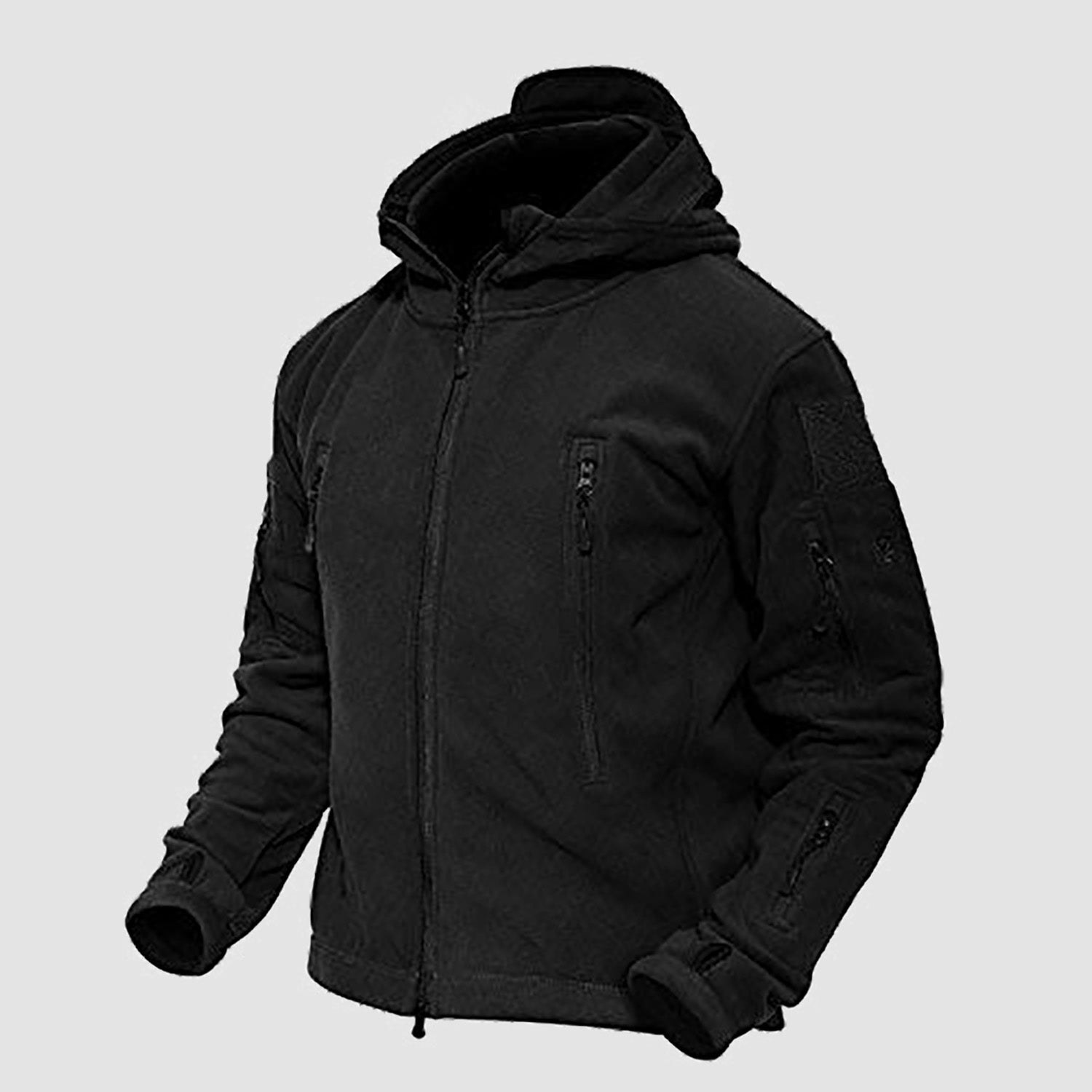 Men's Military Tactical Hooded Jacket with 6 Zip-Pockets - MAGCOMSEN