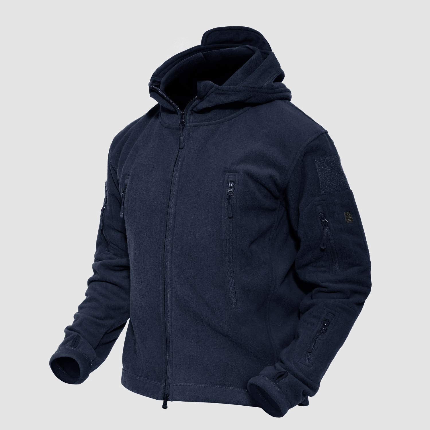 Men's Military Tactical Hooded Jacket with 6 Zip-Pockets - MAGCOMSEN