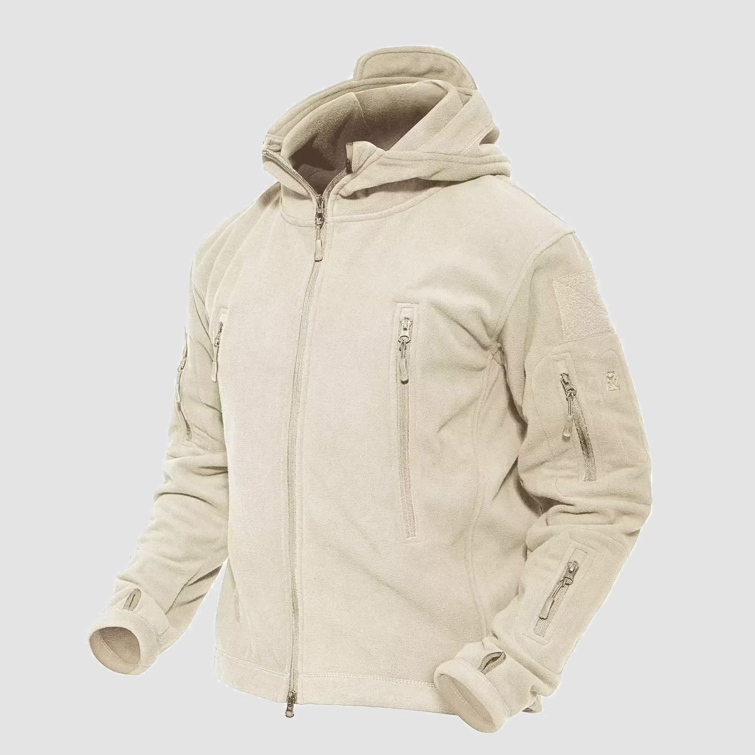 Men's Military Tactical Hooded Jacket with 6 Zip-Pockets - MAGCOMSEN