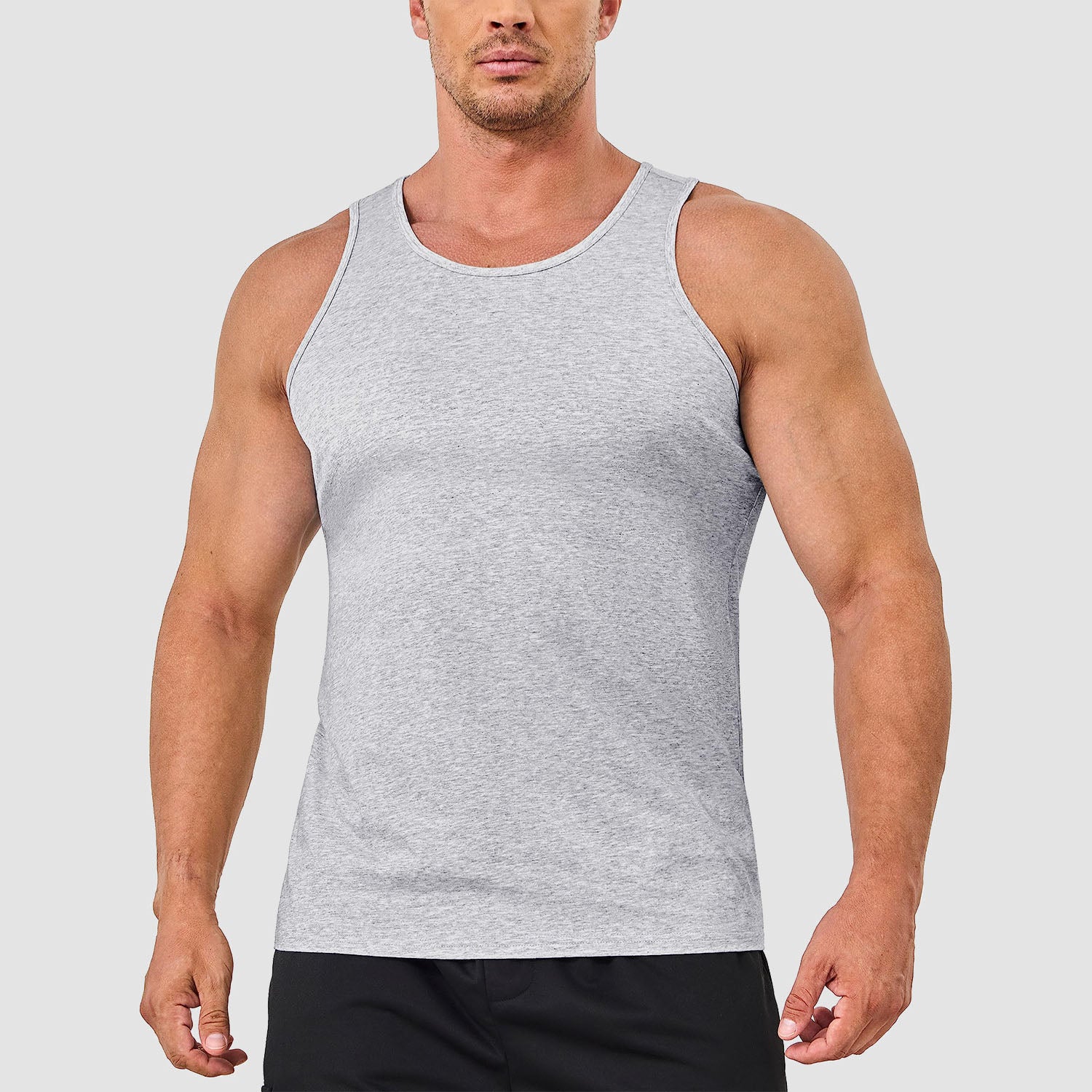 Men's Lightweight Cotton Sleeveless Muscle Tank Top