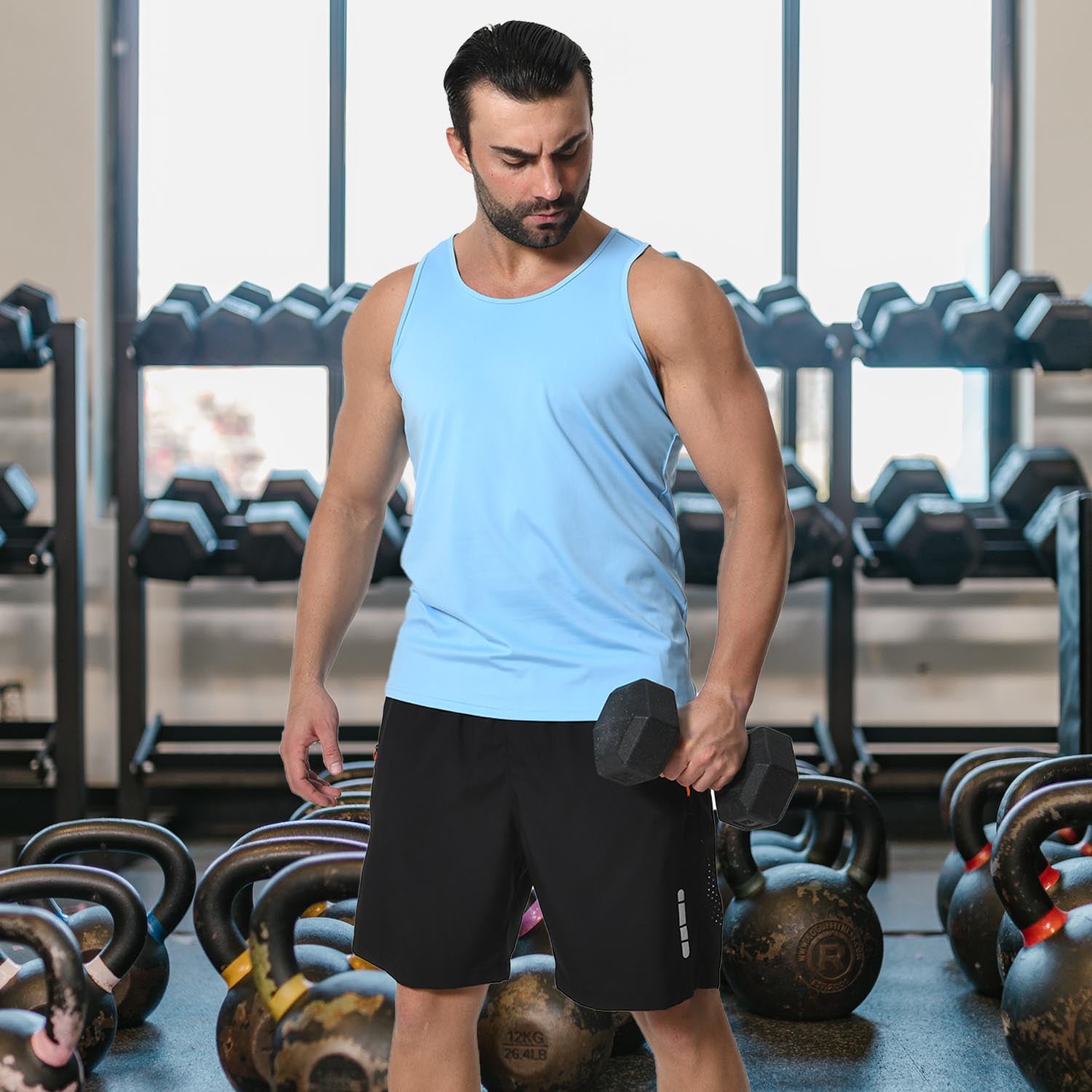 Men's UPF 80+ Quick-Dry Athletic Tank Top for Workout