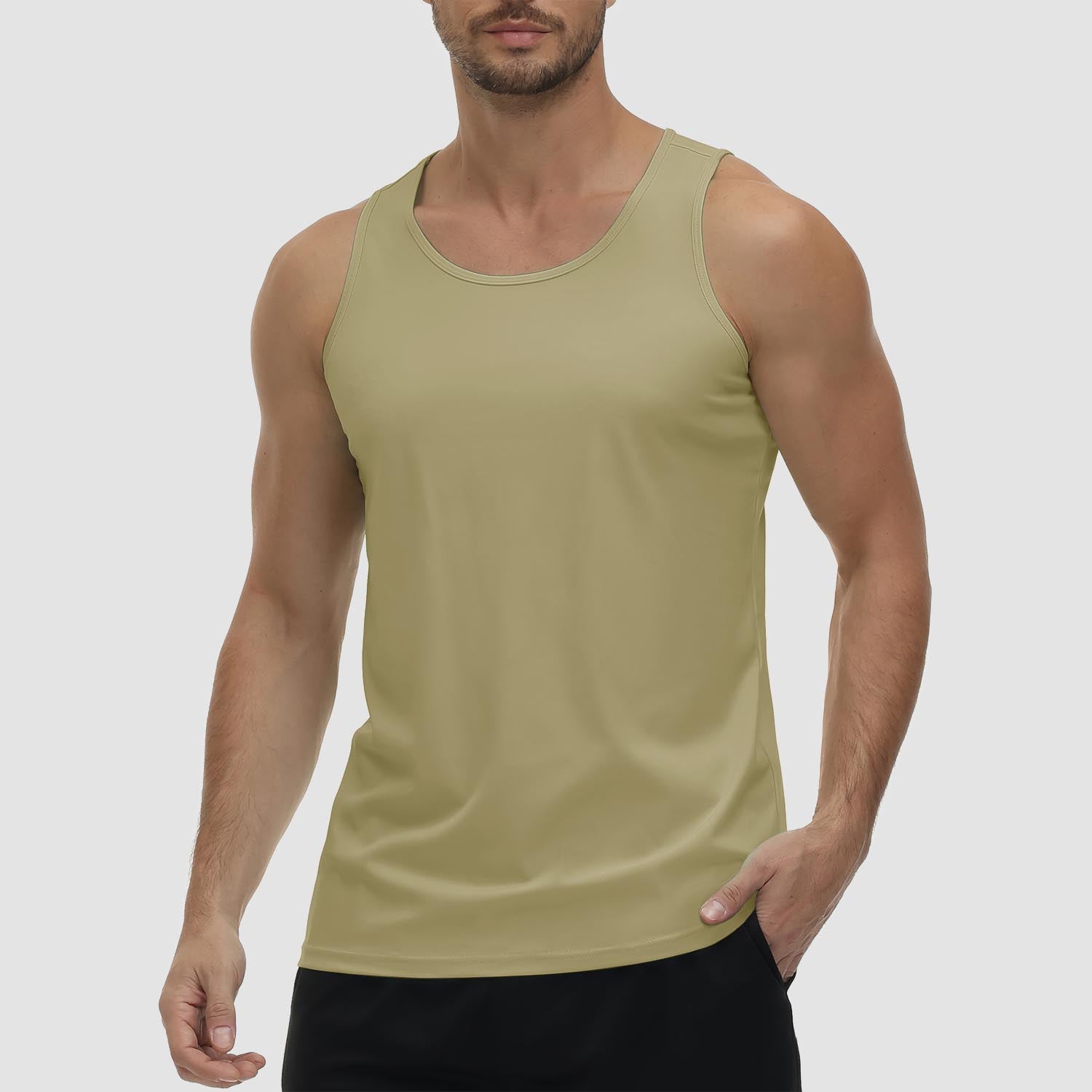 Men's UPF 80+ Quick-Dry Athletic Tank Top for Workout