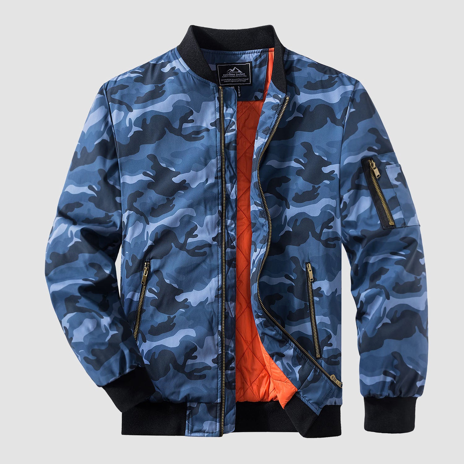 Men's Bomber Jacket Windproof Quilted Jacket - MAGCOMSEN