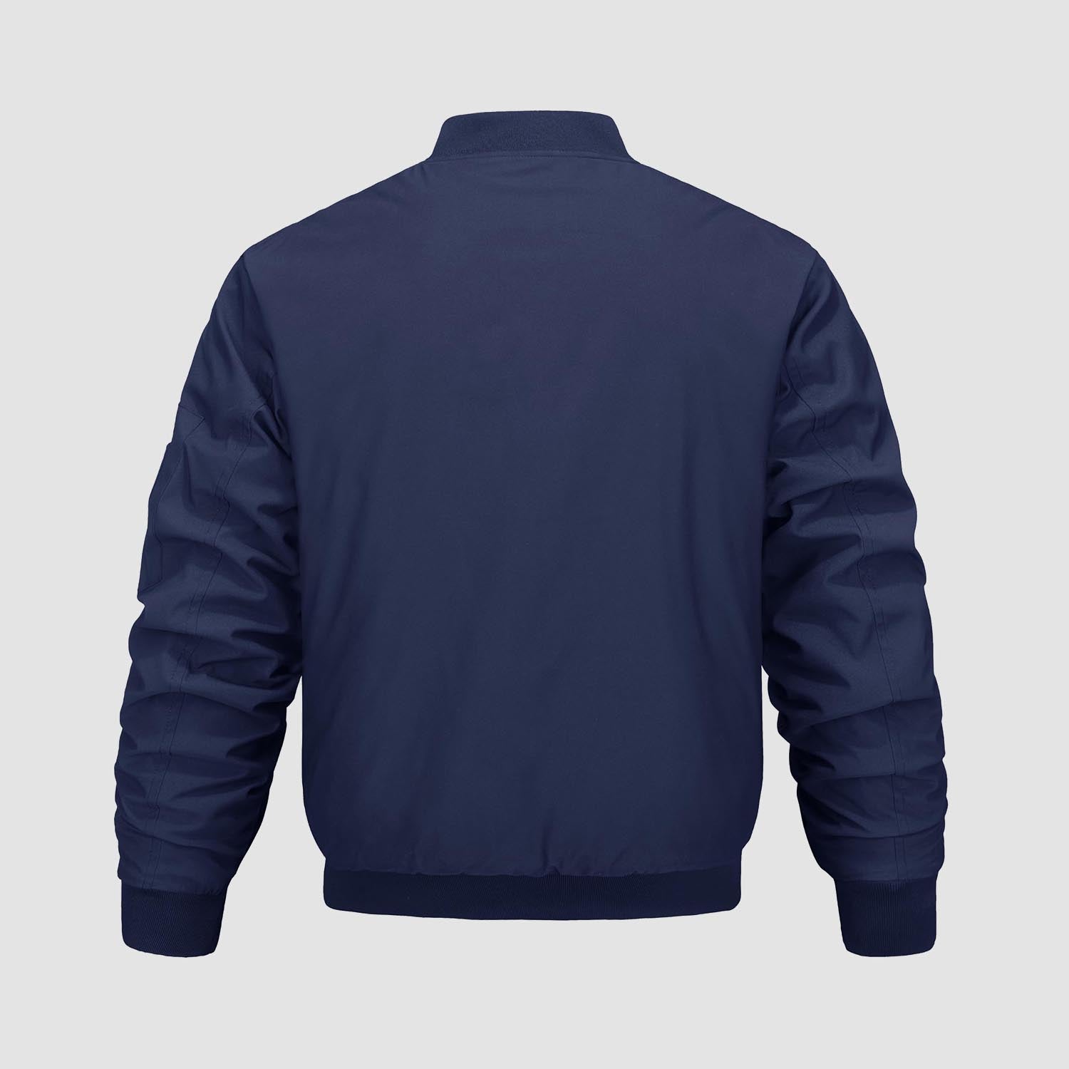 Men's Bomber Jacket, Quilted & Windproof with Pockets - MAGCOMSEN