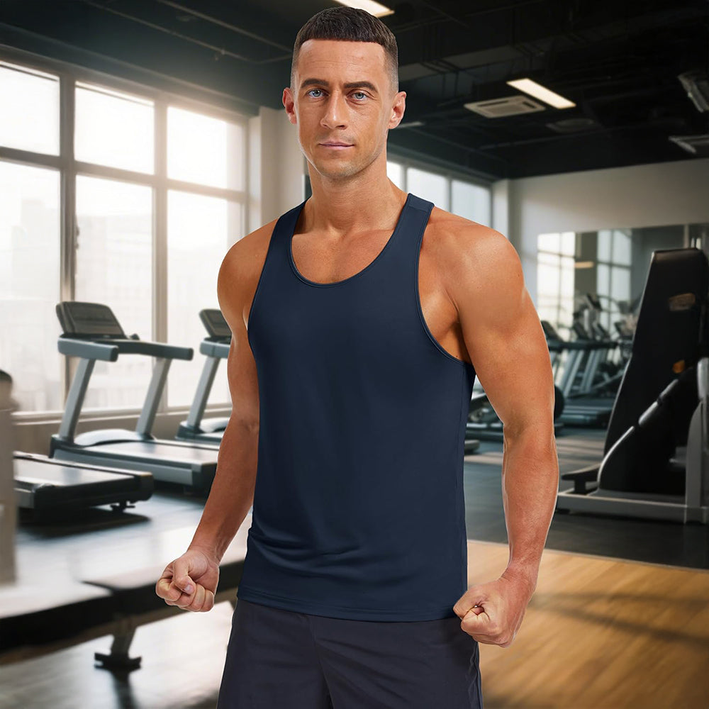 Men's Quick Dry UPF 80+ Athletic Y-Back Summer Tank
