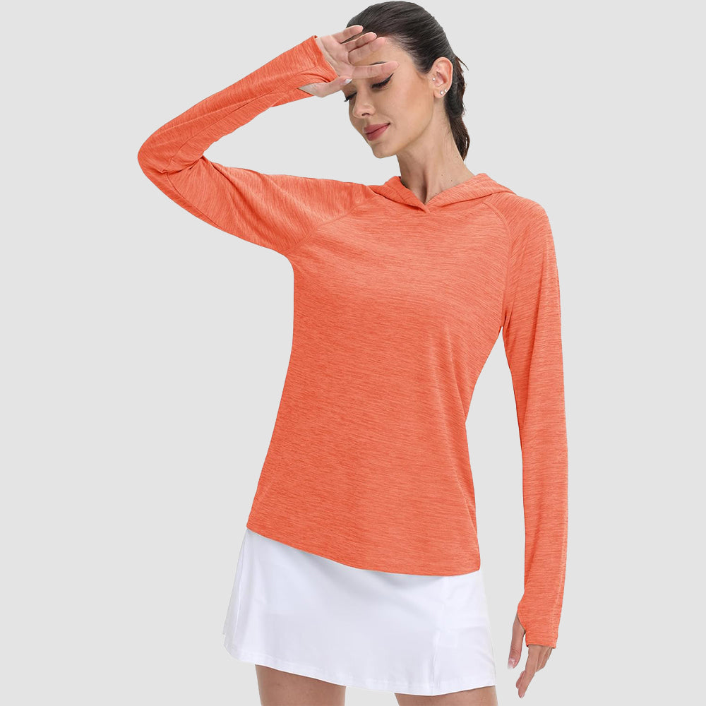 Women's Mint Hoodie UPF 50+ Sun Protection Shirt with Thumb Hole
