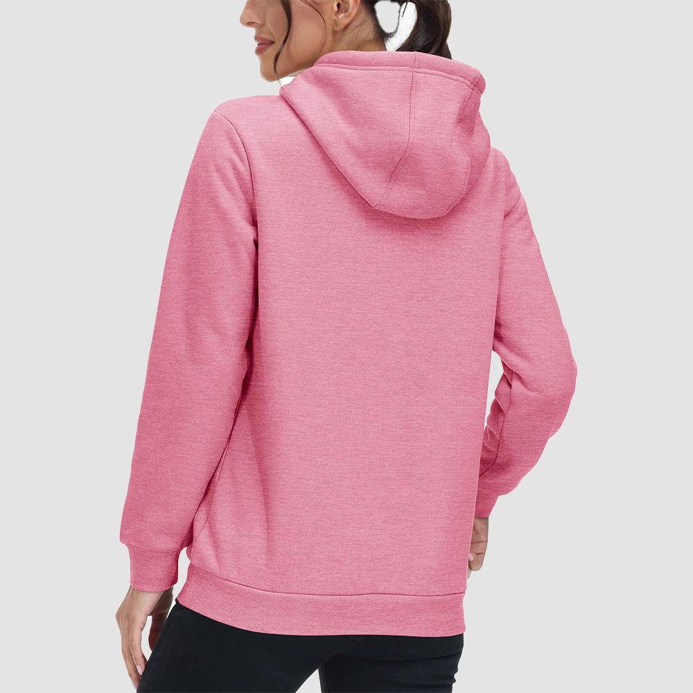 Women's Sherpa Hoodie - Fleece Lined & Kangaroo Pocket