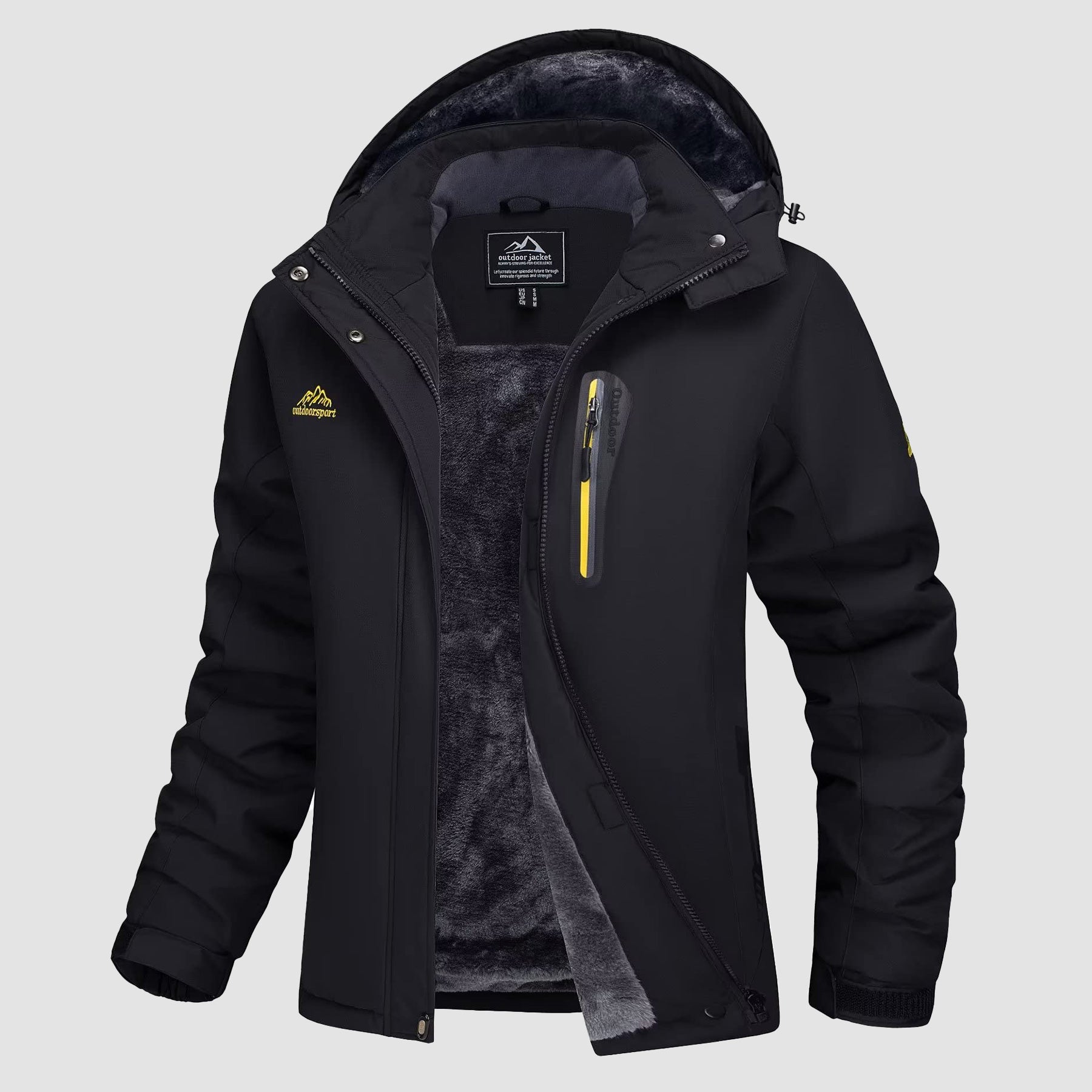 Women's Winter Coats Fleece Lined with Hood Water Resistant Snow Ski Jacket - MAGCOMSEN