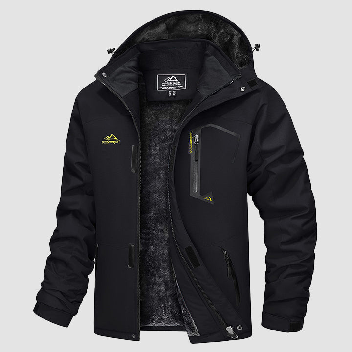 Men's Water-Repellent Winter Ski Jacket with Fleece Lining - MAGCOMSEN