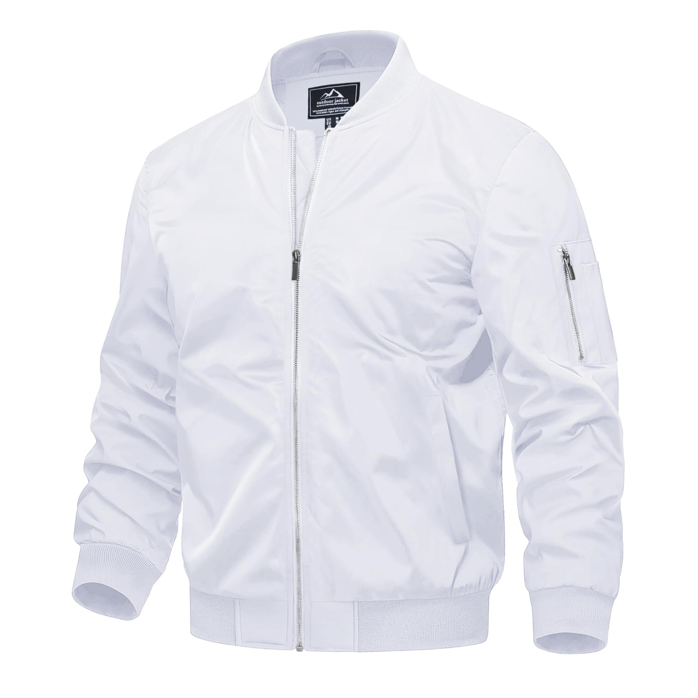 Men's Bomber Jacket, Quilted & Windproof with Pockets - MAGCOMSEN