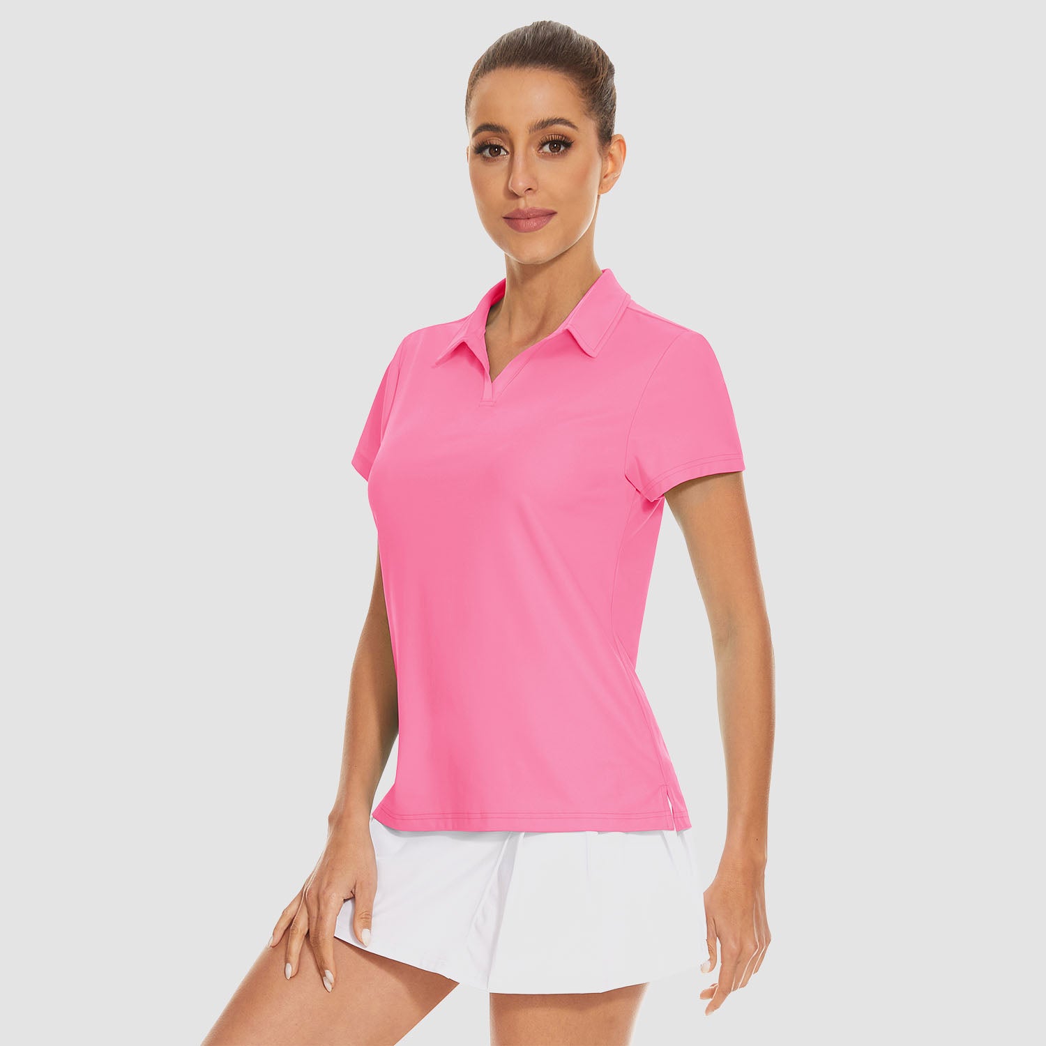 Women's V-Neck Golf Polo Shirt UPF 50+ Quick-Dry - MAGCOMSEN
