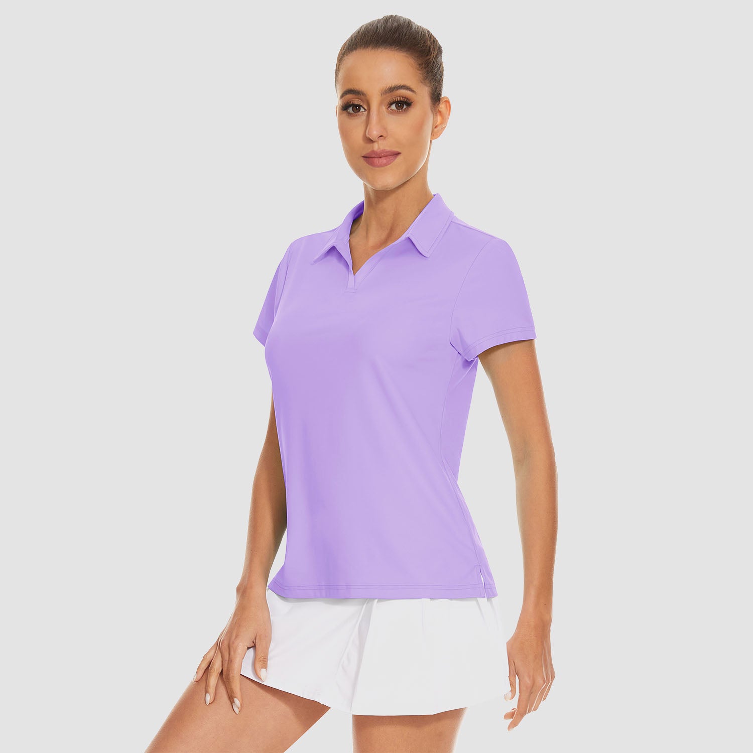 Women's V-Neck Golf Polo Shirt UPF 50+ Quick-Dry - MAGCOMSEN