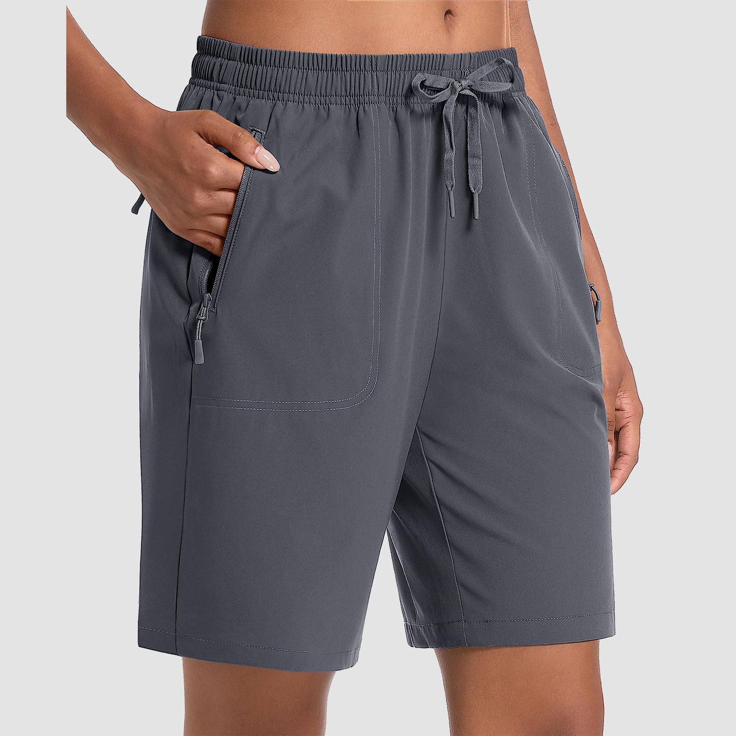 Women's Lightweight Quick-Dry Hiking Shorts with 3 Pockets - MAGCOMSEN