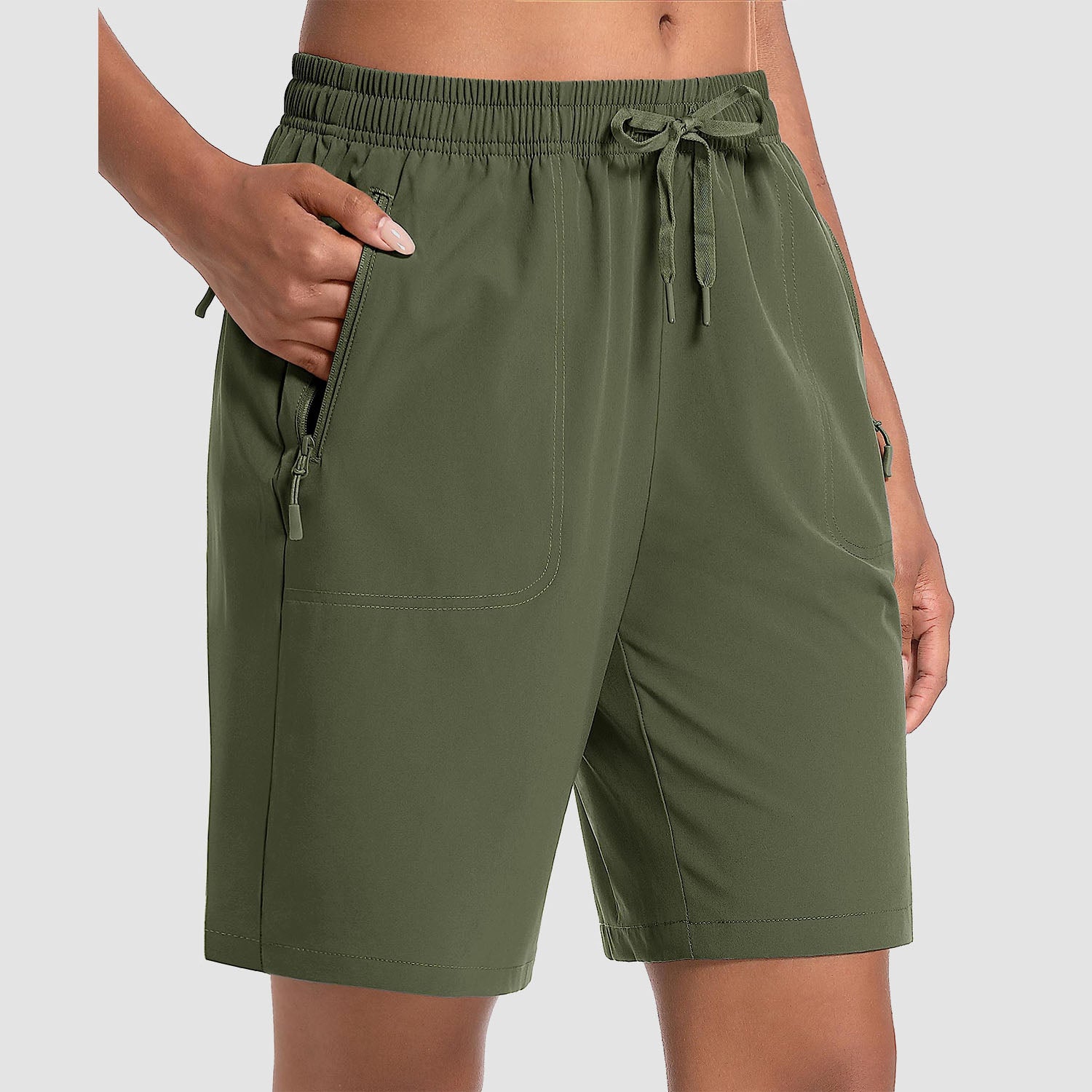Women's Lightweight Quick-Dry Hiking Shorts with 3 Pockets - MAGCOMSEN
